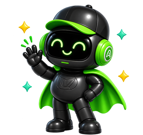 Ace, Smilo's money buddy, waving