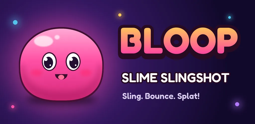 Bloop artwork: a happy pink slime