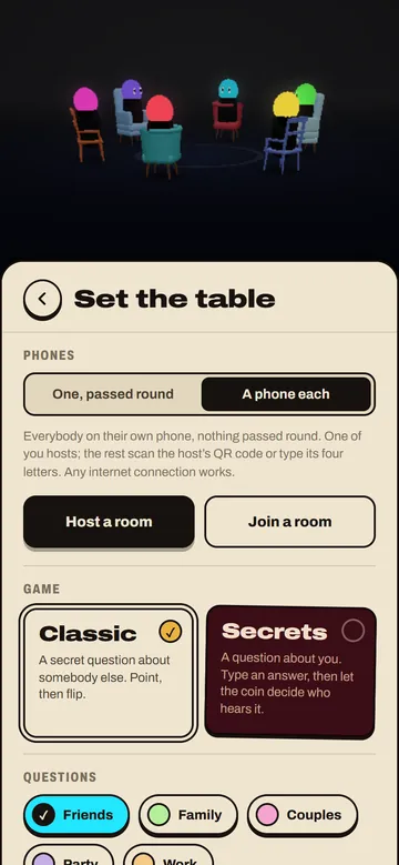 Setting the table