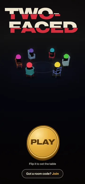 The Two-Faced title screen